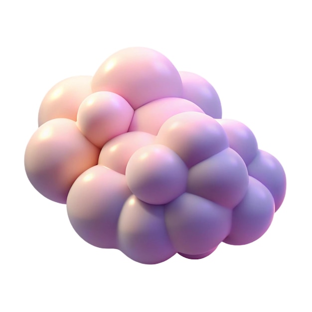 Nube de burbujas rosas