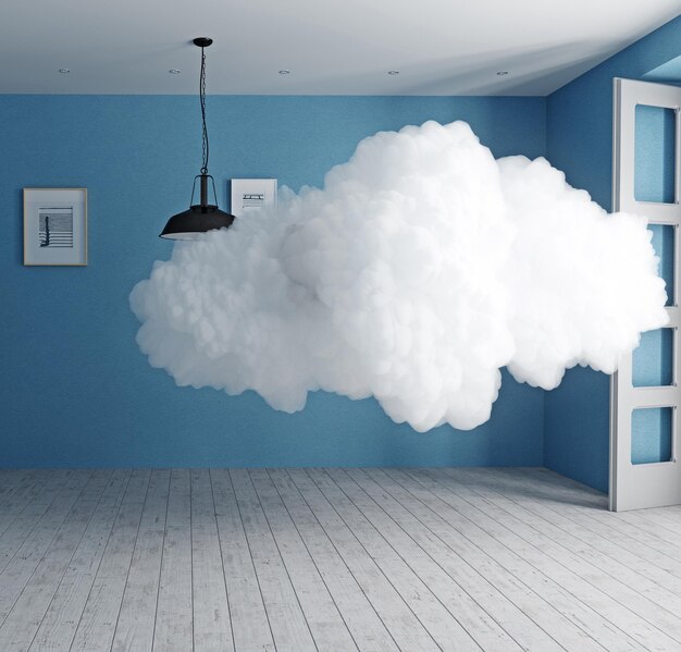 Nube en el cuarto.