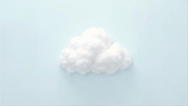 Nube esponjosa en el azul