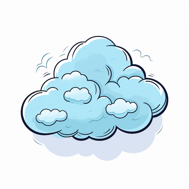 nube en estilo ilustrativo