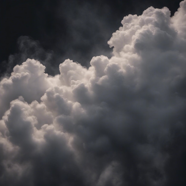 Nube en el fondo negro