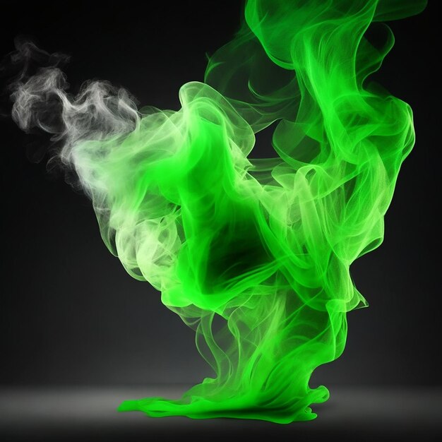 Nube de humo verde