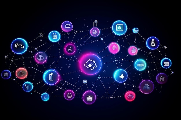 Nube IOT Internet de las cosas Icono y símbolo