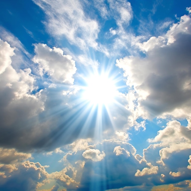 nube en medio del cielo