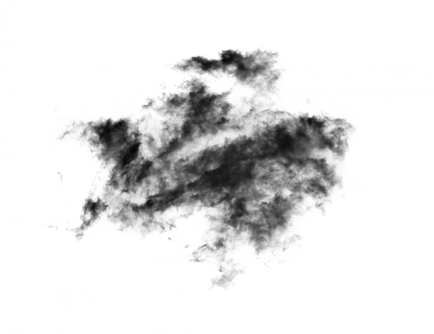 Nube negra sobre blanco