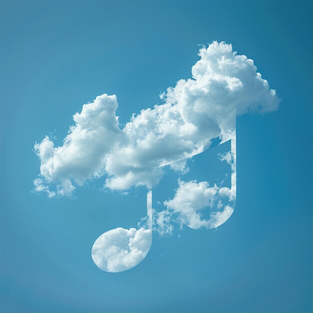 Foto una nube que tiene la palabra música en ella