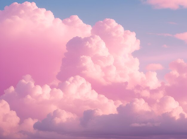 Foto una nube rosa que está en el cielo