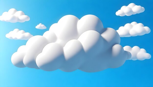 Foto nubes en 3d