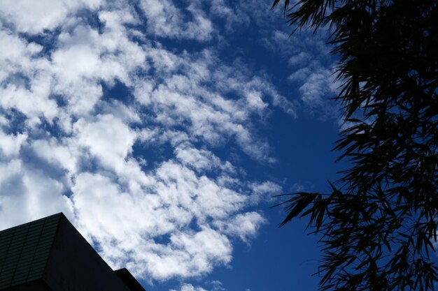 Nubes abstractas dramáticas y cielo azul