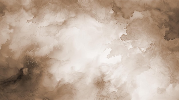 Nubes de acuarela en delicados tonos de marrón moda desnuda acuarela textil