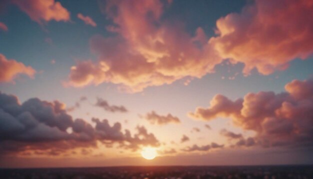 Nubes al atardecer