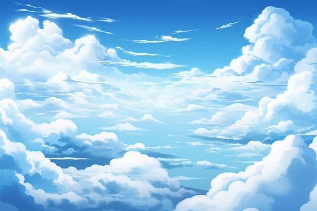 Nubes al estilo de los anime