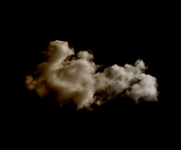 Nubes blancas sobre negro