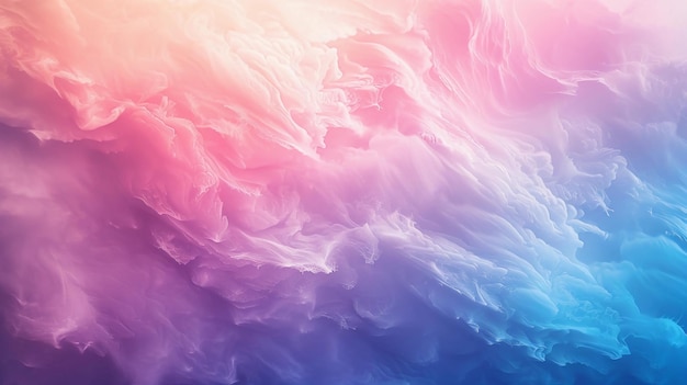 Nubes caprichosas en tonos pastel rosa y azul telón de fondo sereno y minimalista abstracto generado por IA