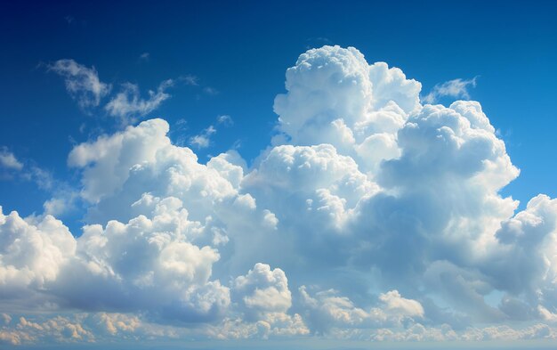 nubes en el cielo azul