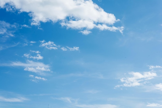 Nubes en el cielo azul