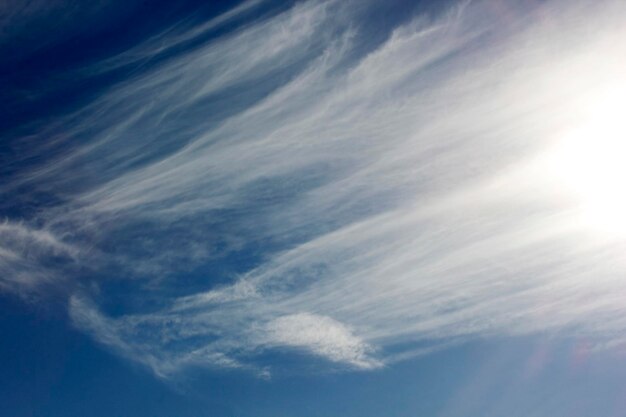 Nubes en el cielo azul