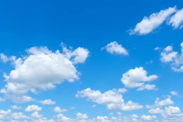 Nubes en el cielo azul