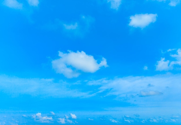 Nubes en el cielo azul