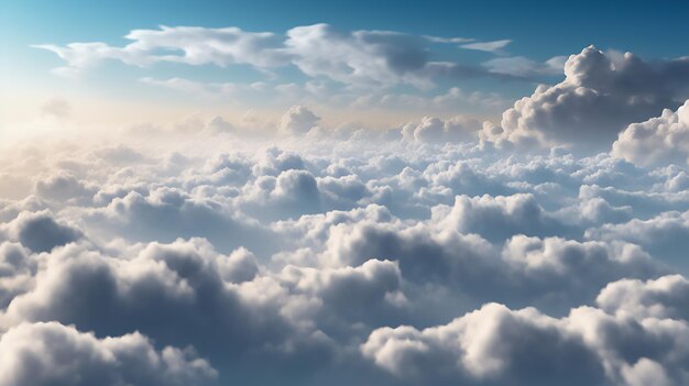 nubes en el cielo brillante luz del día