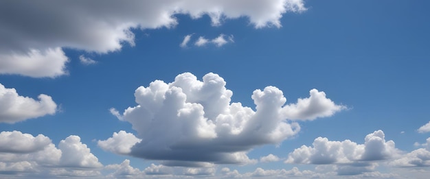 Foto nubes en el cielo con un cielo azul