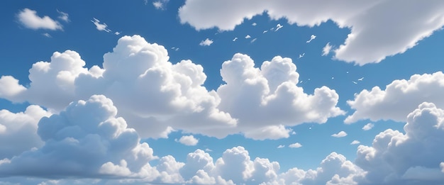 nubes en el cielo con un cielo azul