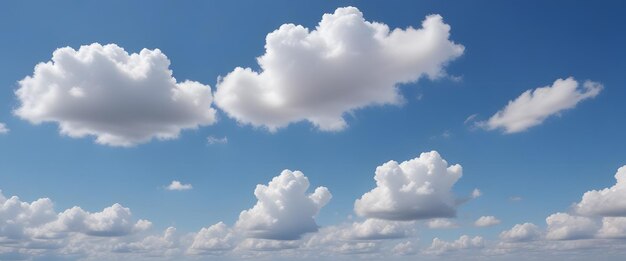 Foto nubes en el cielo con un cielo azul