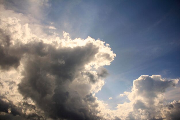 Nubes, cielo y luz