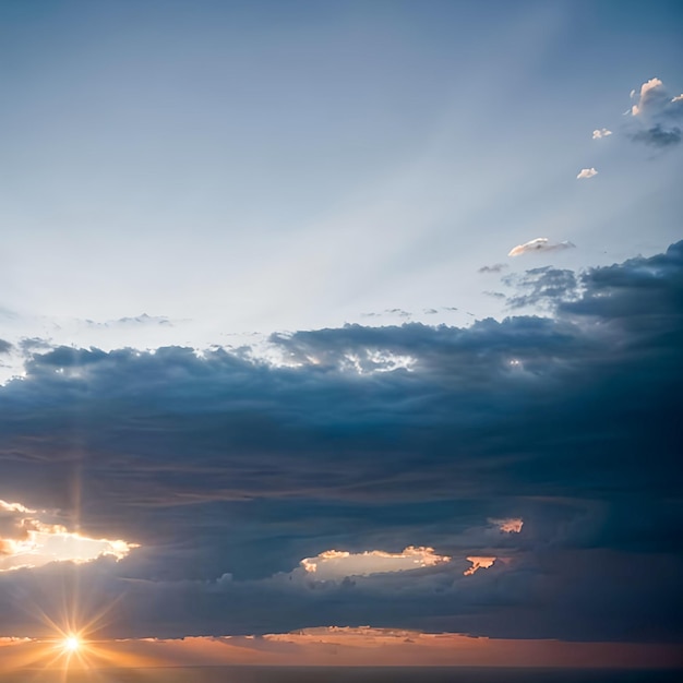 nubes en el cielo