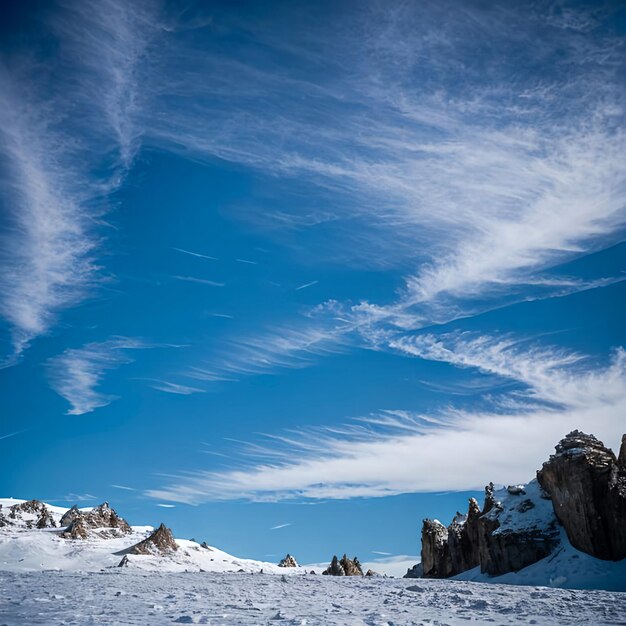 nubes en el cielo