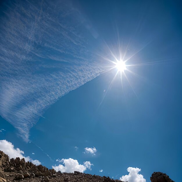 nubes en el cielo