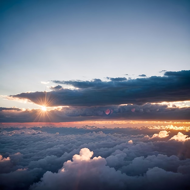 nubes en el cielo