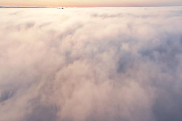 nubes drone ver atardecer abstracto aéreo