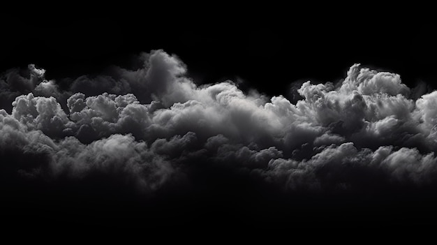 nubes en fondo negro misterio