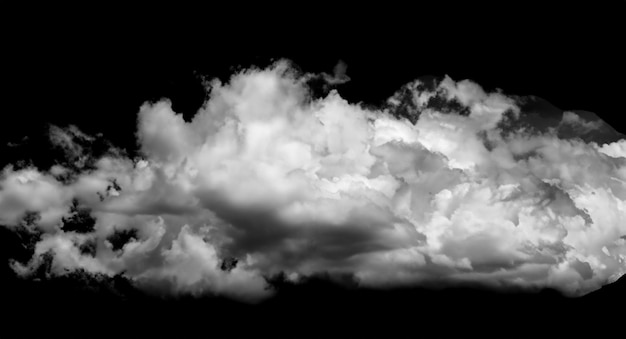 nubes en fondo negro