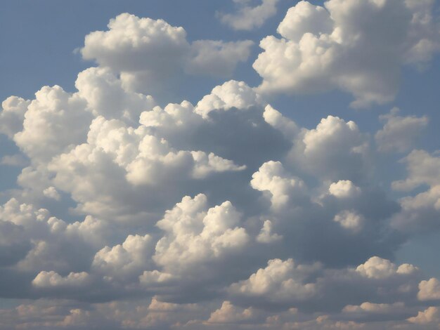 nubes hermosa imagen de primer plano generada por ai