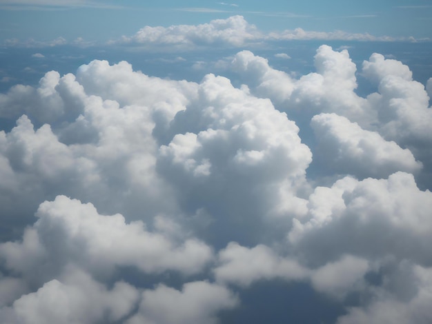 nubes hermosa imagen de primer plano generada por ai