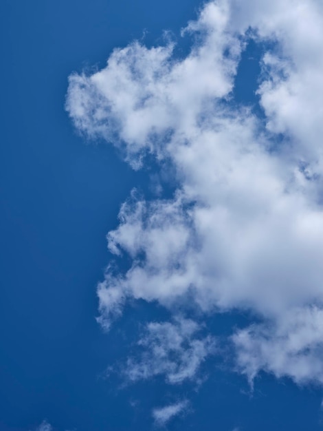 Nubes mullidas y cielo azul