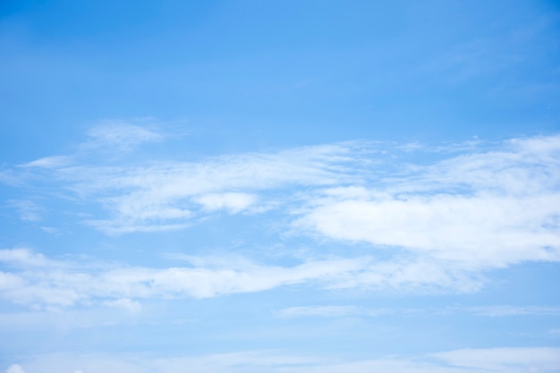 Nubes y nubes en el cielo azul.