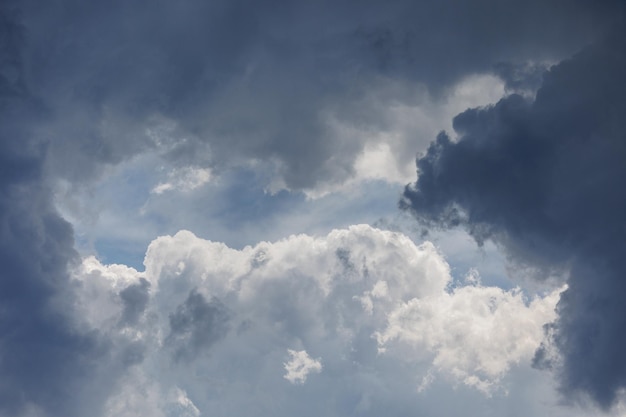 Foto nubes de tormenta blancas en el fondo del cielo de la ecología del clima natural y las condiciones climáticas