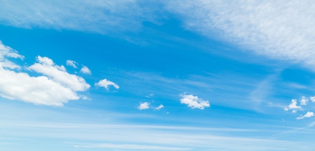 Nubes de verano en el cielo