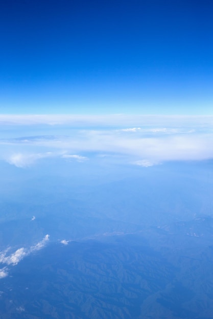 Nubes una vista desde la ventana del avión