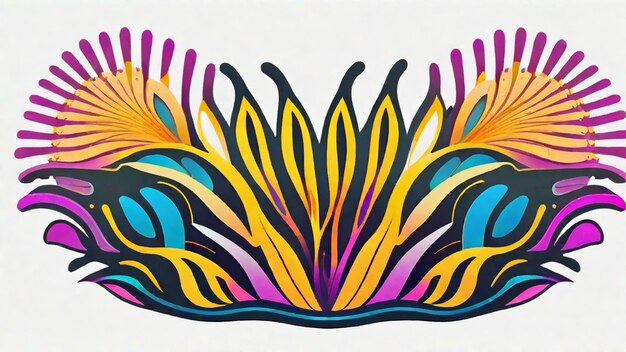 Foto nudibrancos hipnotizantes em cores vibrantes