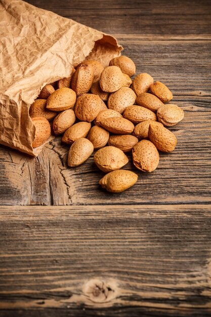 Foto nueces de almendras