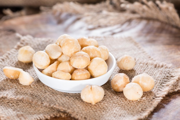 Nueces de macadamia tostadas