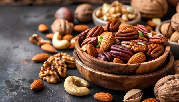 Foto nueces mixtas nutritivas