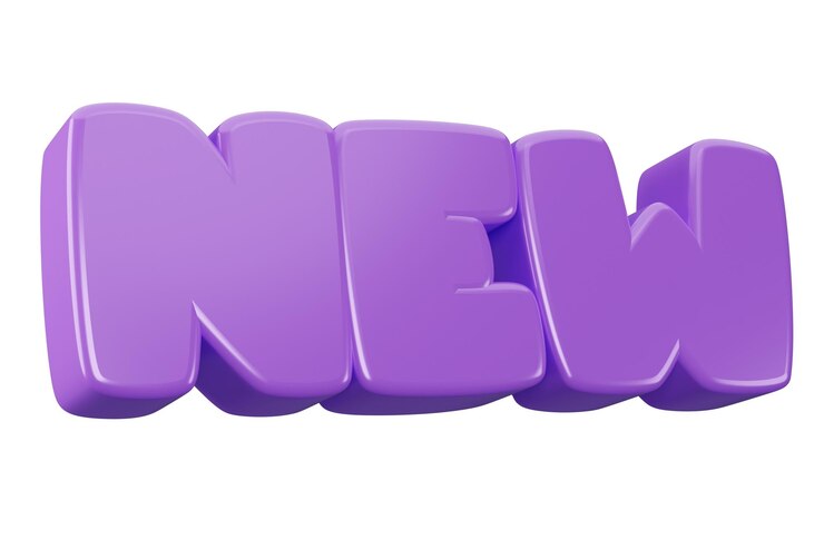 Foto nueva inscripción de frase de texto de render 3d