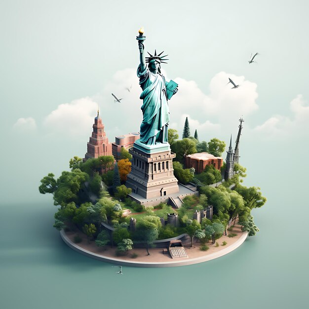 Un nuevo amanecer para Liberty Island Conceptualizando una torre icónica para la libertad