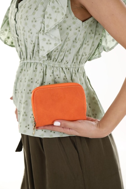 Foto nuevo bolso de mujer naranja