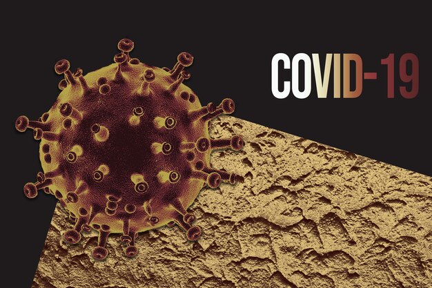 Foto nuevo coronavirus 2019ncov concepto de virología de riesgo para la salud médica pandémica